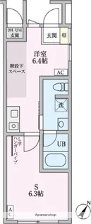 ORIENTAL APARTMENT【1階】の間取り