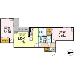 オルテンシア【3階】の間取り