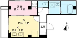 グランドグレース神楽坂【203号室号室】の間取り