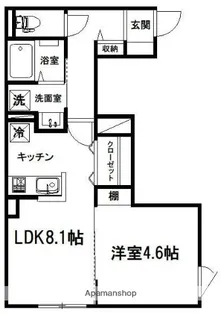 CASA.KELL【1階】の間取り