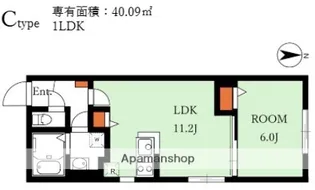 ALATO中野富士見町【405号室】の間取り