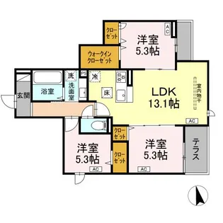 (仮称)徳丸7丁目PJ【1階】の間取り