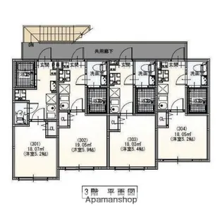 LUSSO CASA上板橋【3階】の間取り