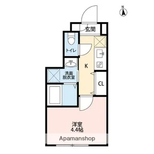 ヴィクトリアンコート中村橋【1階】の間取り