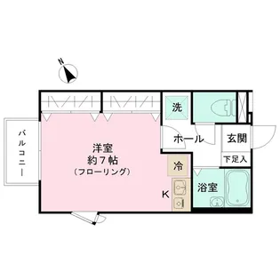 アメニティK【1階】の間取り