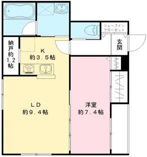メゾンフォレスト成田東【101号室号室】の間取り