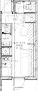 LUDENS中野富士見町【404号室】の間取り