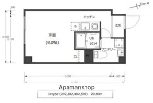 ウィズ高島平【4階】の間取り