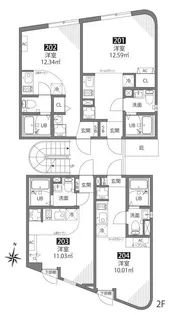 HANEGI R【2階】の間取り