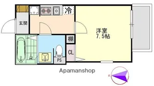 セレーノ中井【302号室】の間取り