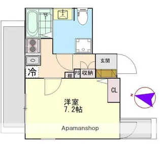 セレーノ中井【201号室】の間取り
