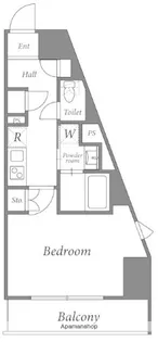 ADW RESIDENCE 西新宿【2階】の間取り