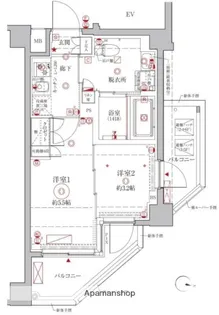 クレイシアIDZ幡ヶ谷【5階】の間取り