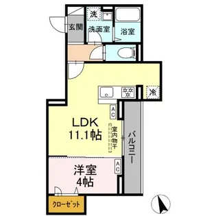 アヴニール コート【2階】の間取り
