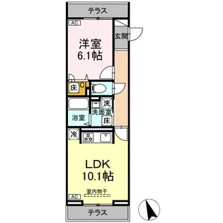 アヴニールコート【1階】の間取り