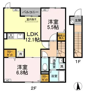 グラナーデ東大泉【2階】の間取り