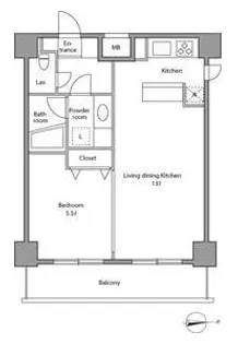 レジディア上落合【4階】の間取り