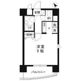 1Kの間取り画像