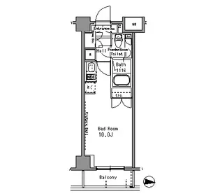 パークスフィア中野富士見町【4階】の間取り