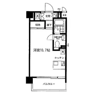 ヴォアラクテ西早稲田【3階】の間取り