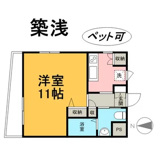 KDXレジデンス小豆沢【4階】の間取り