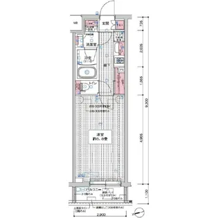 プレール・ドゥーク中野江原町【2階】の間取り