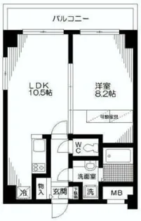 ソレイユほその【4階】の間取り