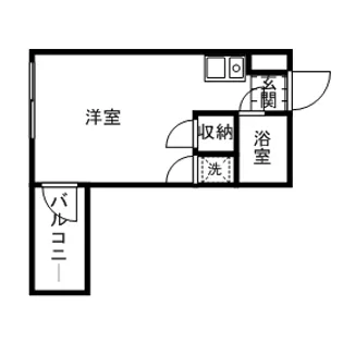 キューブ浜田山【3階】の間取り