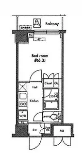 プラウドフラット早稲田【3階】の間取り