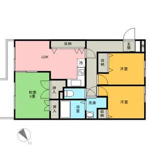 エミネンス高野台【1階】の間取り