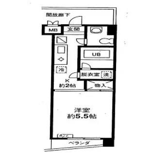 プチシャトー【1階】の間取り