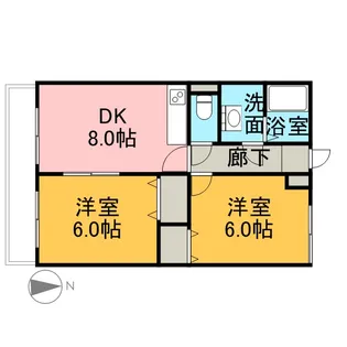 アイランド・M【2階】の間取り