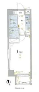 ジェノヴィア亀戸グリーンウォール【6階】の間取り