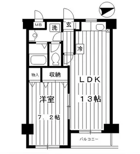 ルミエール葛西【5階】の間取り
