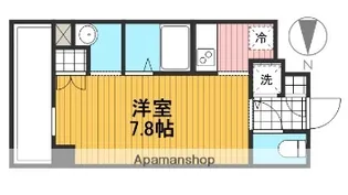 カスタリア門前仲町Ⅱ【7階】の間取り