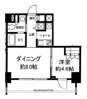 カスタリア門前仲町Ⅱ【6階】の間取り