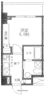 カスタリア門前仲町Ⅱ【7階】の間取り