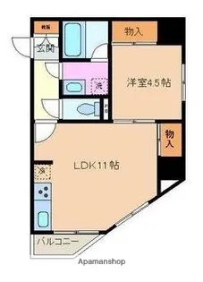 ARTERE東日本橋【7階】の間取り