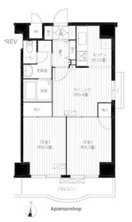 錦糸パークヤマト【801号室】の間取り