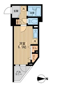 ドゥーエ西大島【0505号室】の間取り