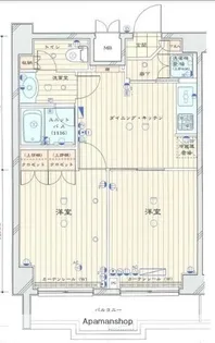 ルーブル森下弐番館【8階】の間取り