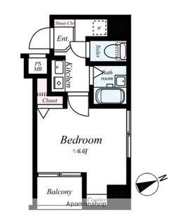 ベレール日本橋兜町【2階】の間取り
