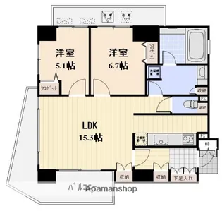 プロスペクト清澄庭園【7階】の間取り