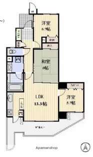 プロスペクト清澄庭園【6階】の間取り