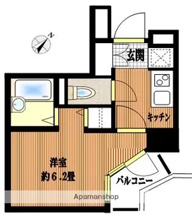 サンシティ月島アヴァンツァーレ【506号室】の間取り