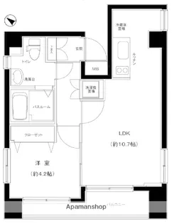 グランフォース亀戸【9階】の間取り