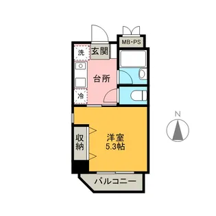 HEARTLAND【5階】の間取り