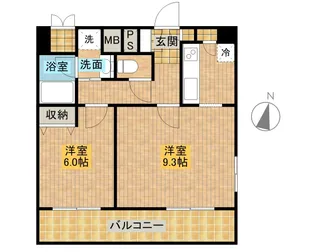 レジディア文京音羽Ⅱ【6階】の間取り
