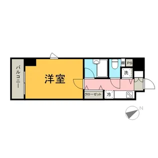 パークウェル門前仲町【5階】の間取り