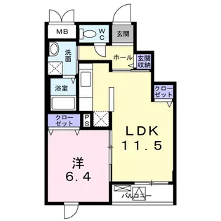 リュミエール【3階】の間取り